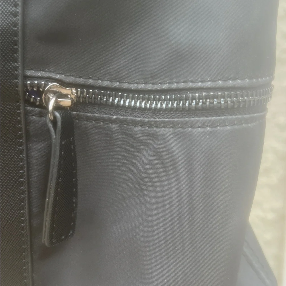 Francine Highline Black Nylon Backpack Messenger Bag